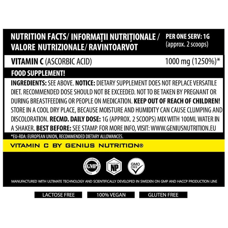 SUPLIMENT ALIMENTAR VITAMIN C 200g pudra