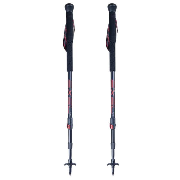 EXEL Bastones Trekking aluminio Exel Point negro