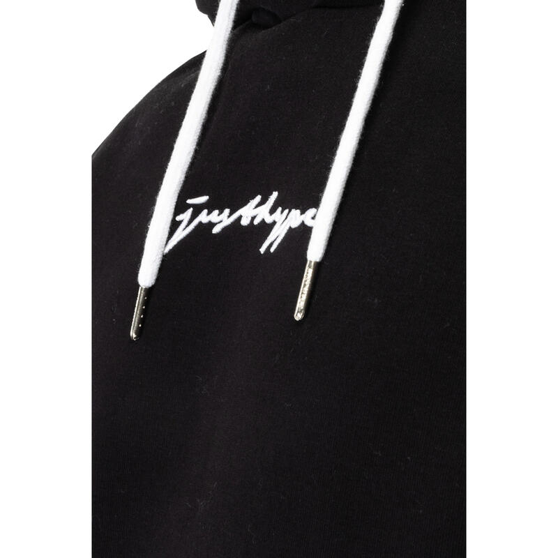 Férfi kapucnis pulóver, Justhype Scribble Logo Hoodie, fekete
