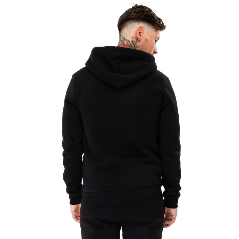 Férfi kapucnis pulóver, Justhype Scribble Logo Hoodie, fekete