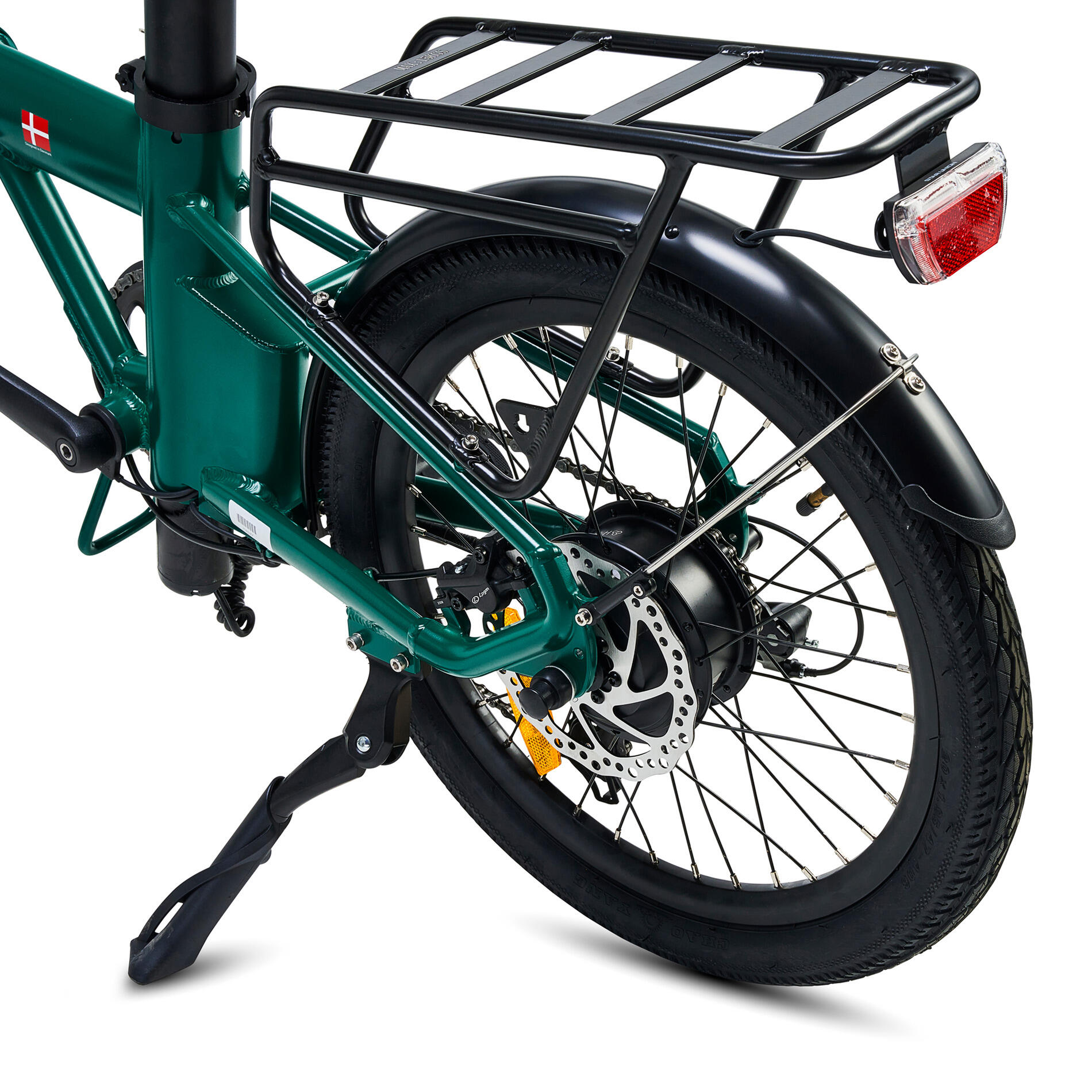 Hygge Virum 2024 Electric Folding Bike Lightweight E-Bike | British Racing Green 6/8