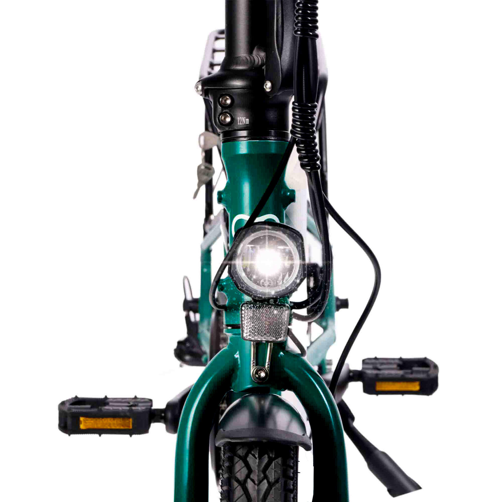 Hygge Virum 2024 Electric Folding Bike Lightweight E-Bike | British Racing Green 4/8