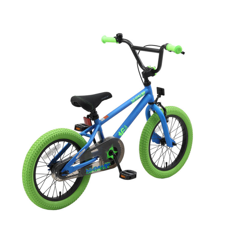 Bicicleta niños 16 pulgadas BIKESTAR BMX azul 4 años