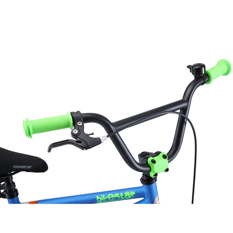 Vélo pour enfants BMX Bikestar 16 pouces, bleu / vert