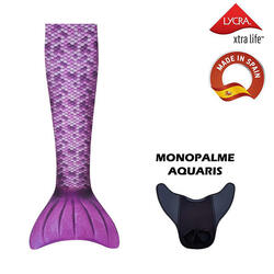 Kuaki mermaids queue de sirene avec monopalme aquaris Lila Taille XS
