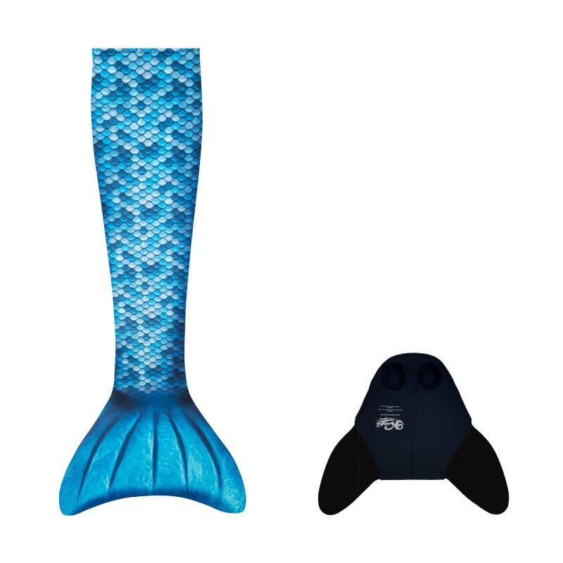 Zeemeerminstaart Kuaki Mermaids S Aquaris Azure + Monofin 1/3