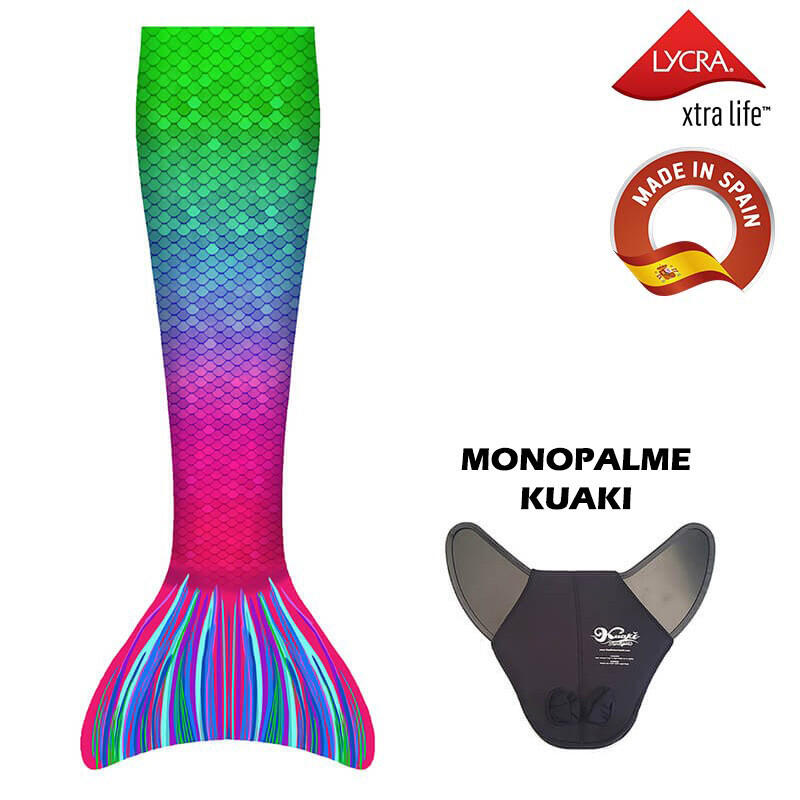 Kuaki - Kuaki Mermaids Queue De Sirene Avec Monopalme Kuaki Capri  Taille Xs - Palmes - Multicolore - 36 Xs - Decathlon