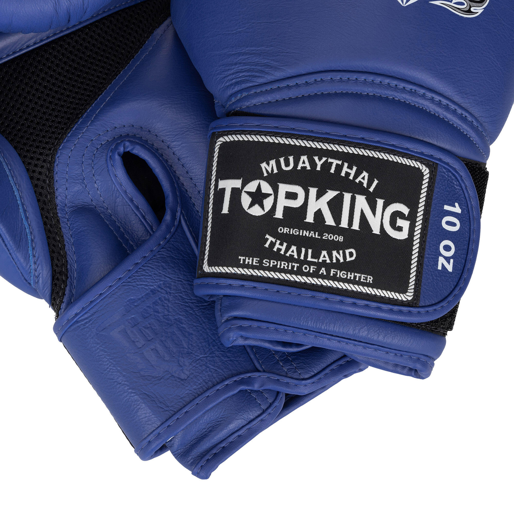 Gants de Boxe Topking SUPER AIR DOUBLE TONE Bleus RESPIRANTS 5/5