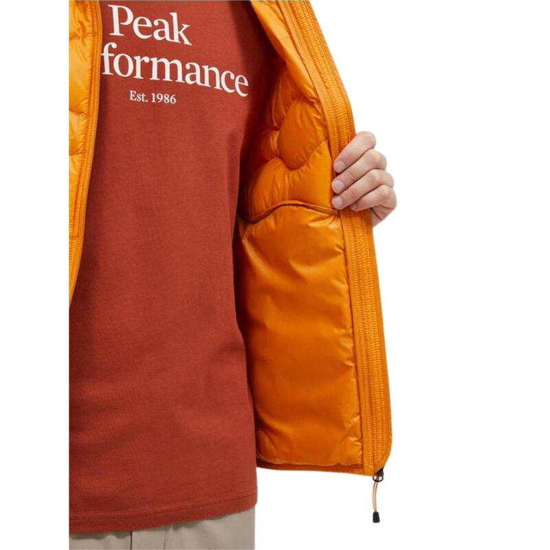 Kurtka Peak Performance M Helium Down Hood Jacket pomarańczowa - M