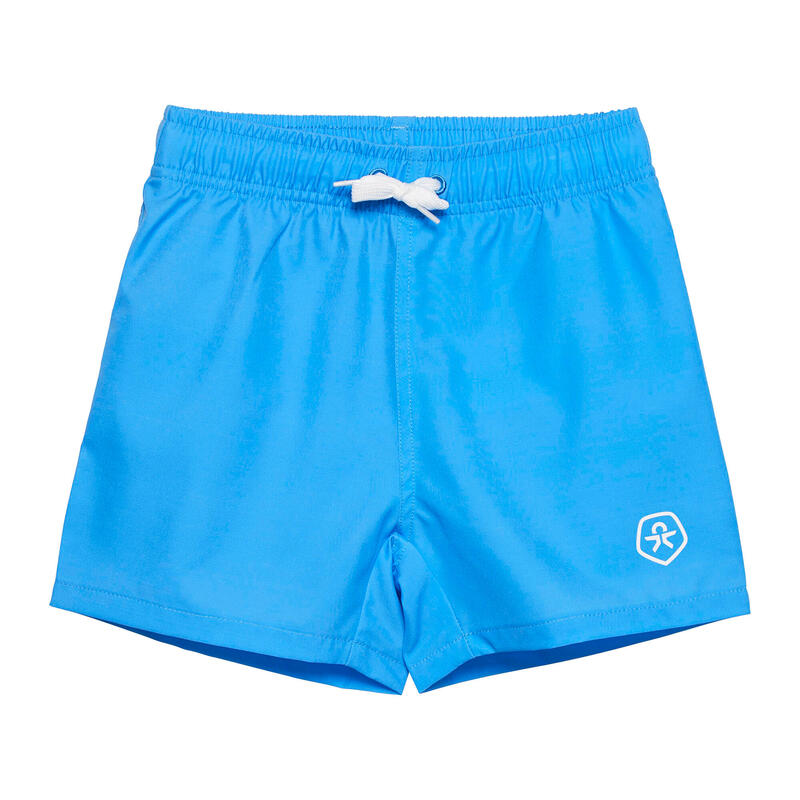 Short De Bain Garçon Léger - Séchage Rapide, Motif Cocotier 3D, Taille élastique Avec Cordon, 2 Poches - Pour Plage, Piscine, été