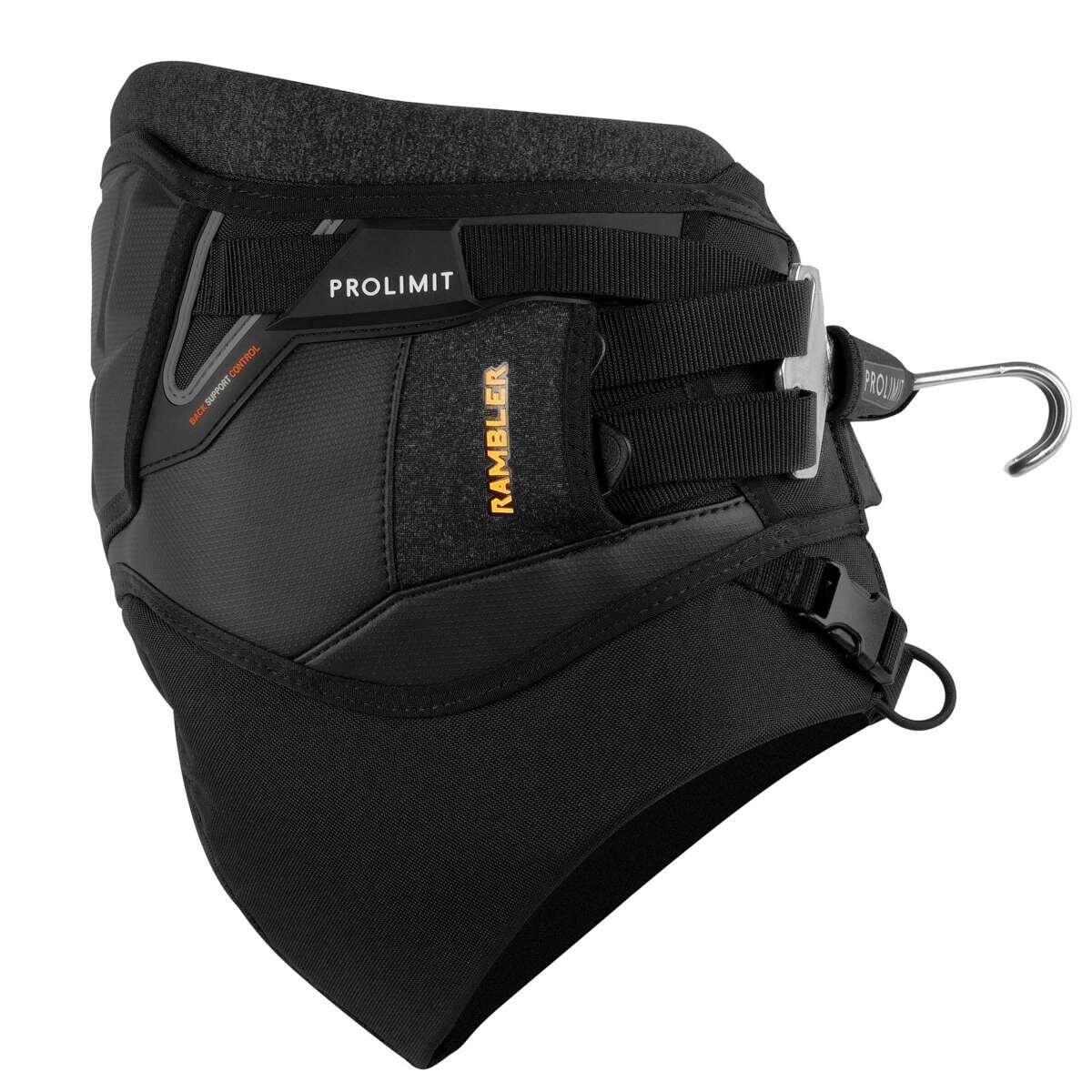 Trapez Prolimit Windsurf Seat Harness Rambler Hex Black Orange 4/6