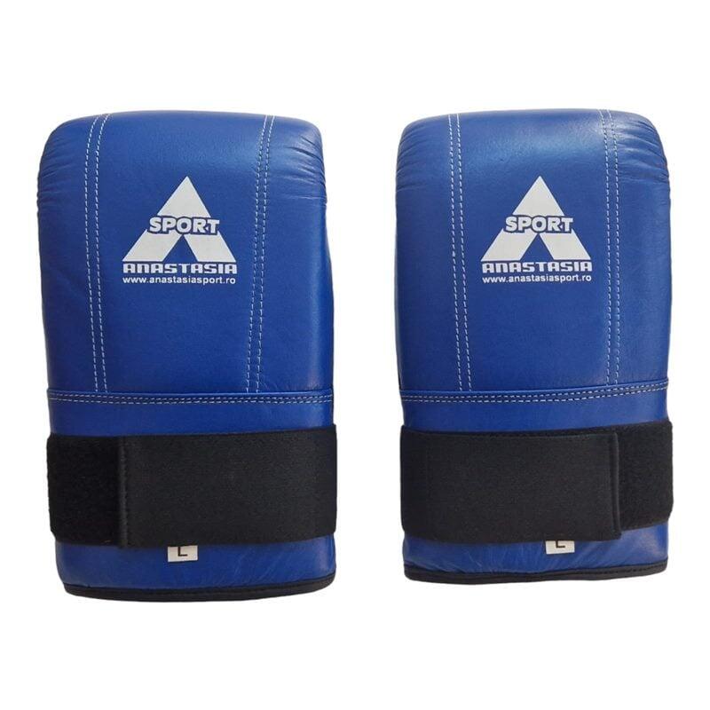 Manusi sac box Anastasia Sport, albastre, piele naturala, marime M