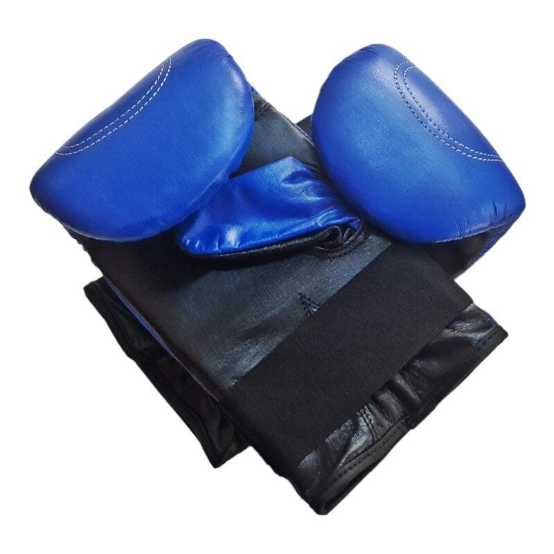 Manusi sac box Anastasia Sport, albastre, piele naturala