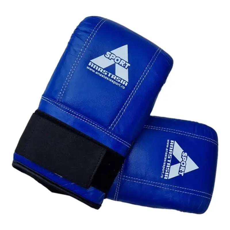 Manusi sac box Anastasia Sport, albastre, piele naturala, marime S 2/10