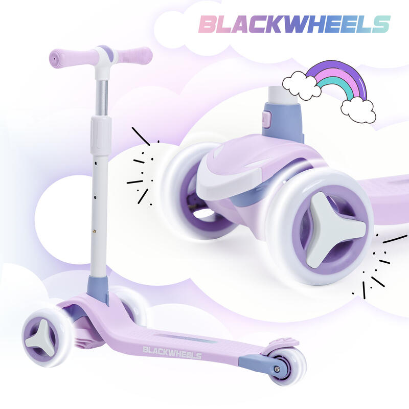 Scooter Tretroller für Kinder Blackwheels Blink 3 Rollen