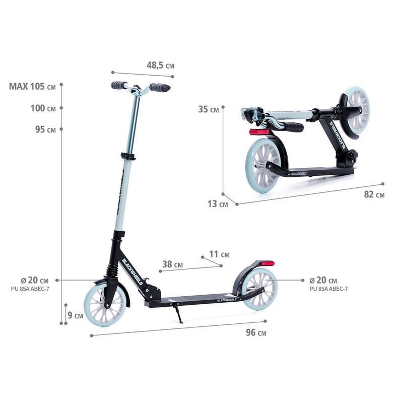 Cityroller Scooter Blackwheels Zoom