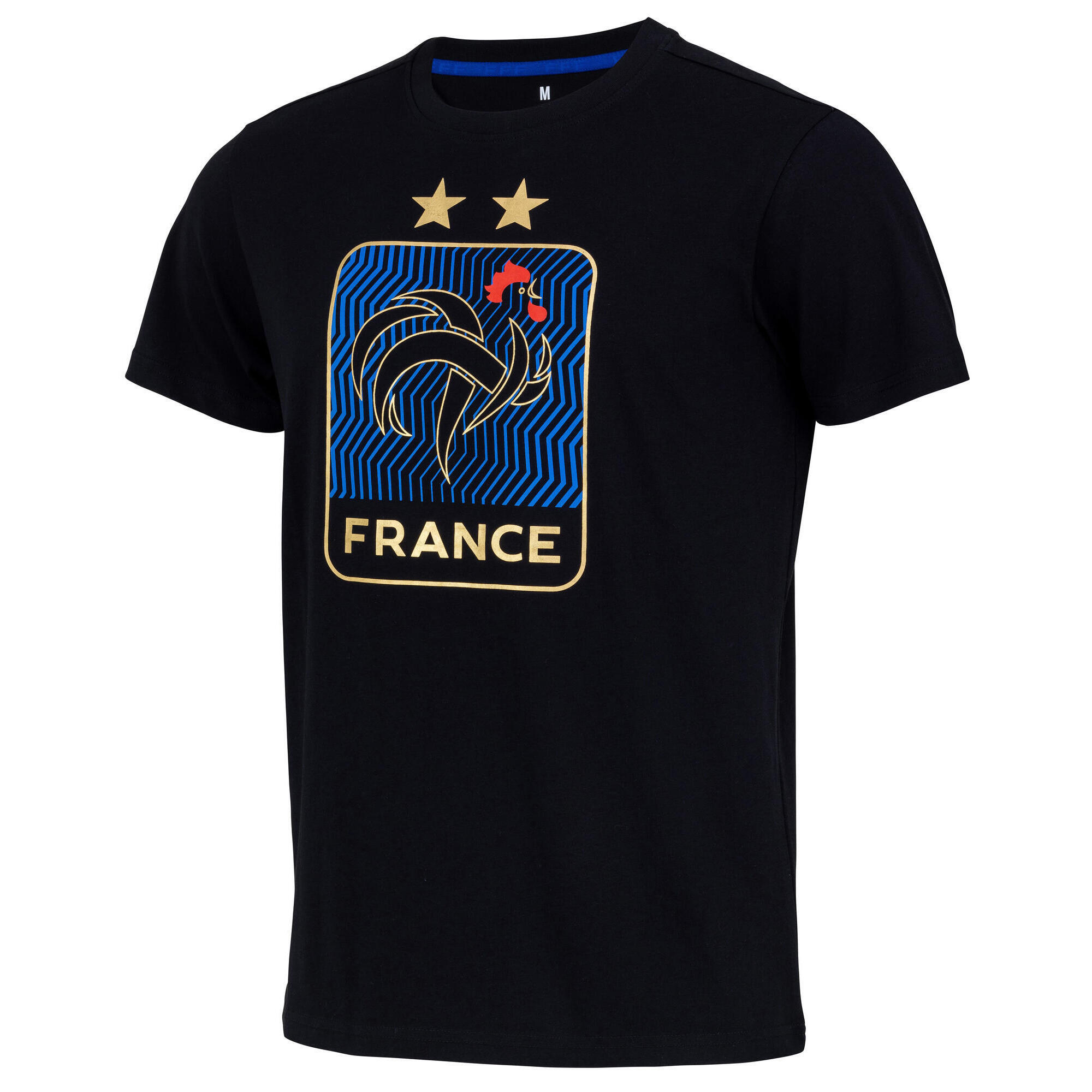 Fff - T-shirt Fff - Collection Officielle Equipe De France De Football - T-shirt Manches Courtes - Noir - 40 M - Decathlon