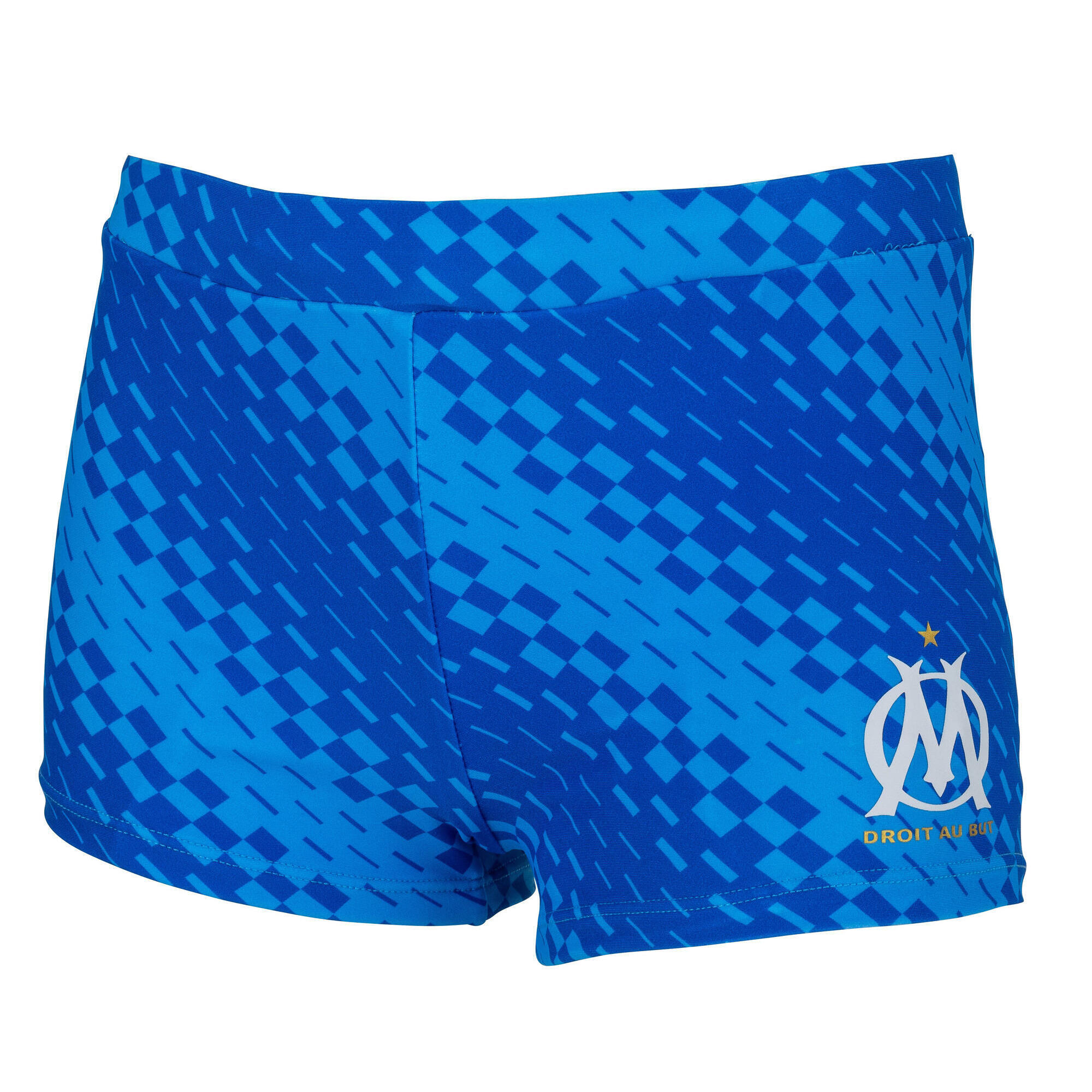 Om - Boxer De Bain Enfant Om - Collection Officielle Olympique De Marseille - Slip Shorty - Bleu -  6 À 8 Ans - Decathlon
