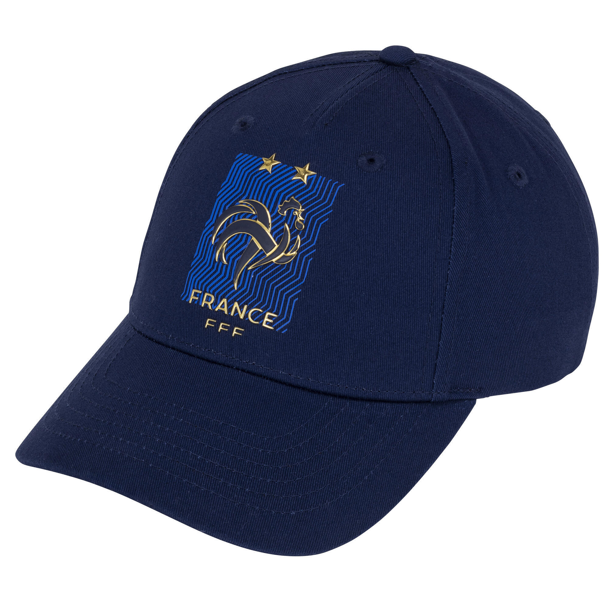 Casquette Officielle Equipe De France De Football FFF - Coton, Réglable, Logo Brodé 3D, Pour Supporter (homme)