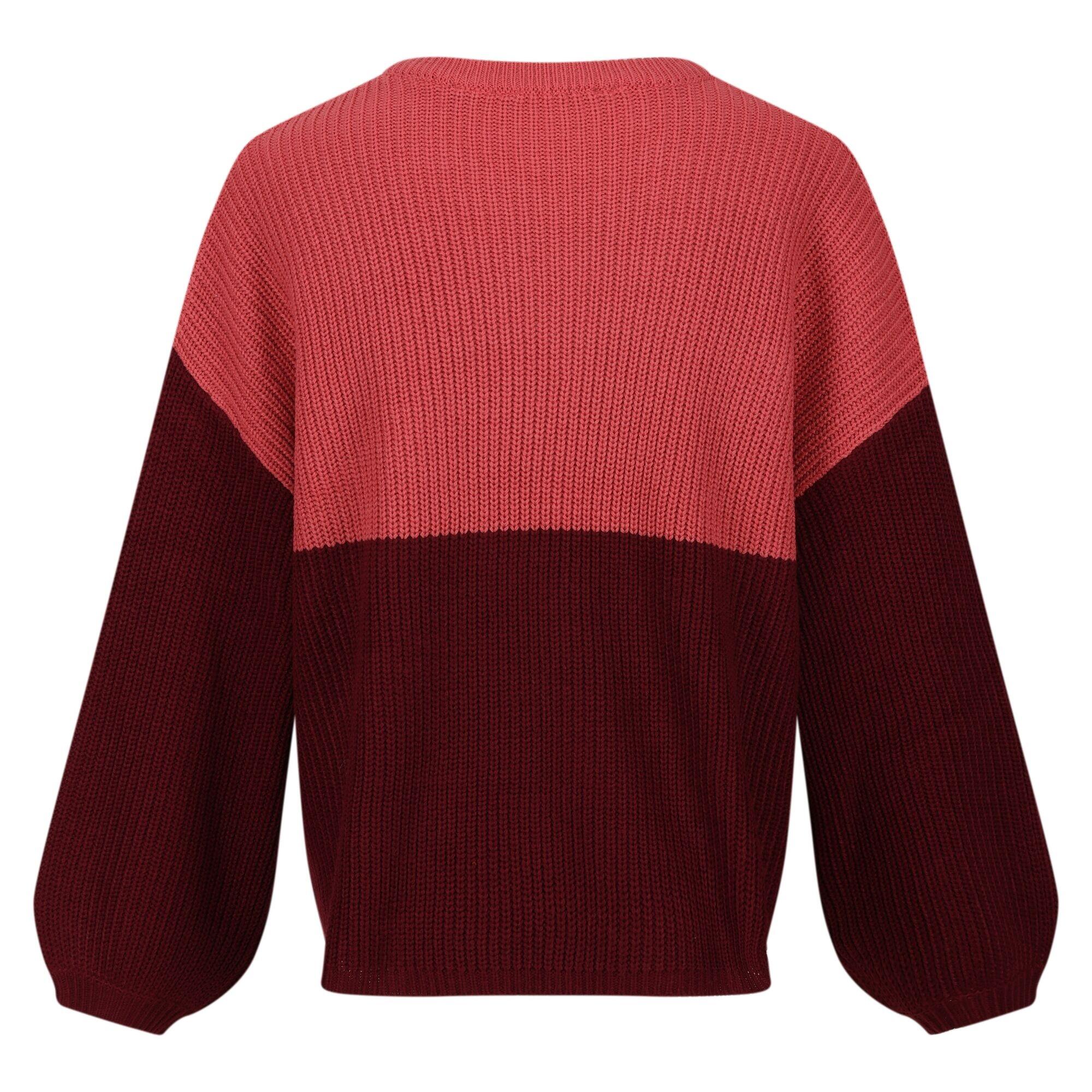 Womens/Ladies Kamaria Knitted Jumper (Mineral Red/Cabernet) 2/5