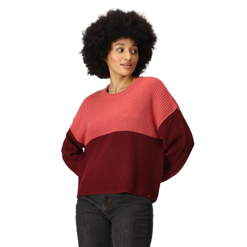 Pull KAMARIA Femme (Corail clair / Cabernet)