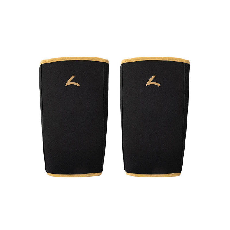 Powerlifting Knee Sleeves - Knie Bandages - 7 mm - Goud