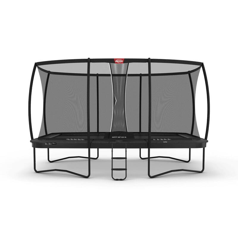 BERG Ultim Champion Trampoline Regular 500 Grau + Sicherheitsnetz DLX XL