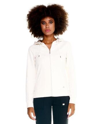 Sweat-shirt femme à capuche zippée sur toute la longueur Leone Basic