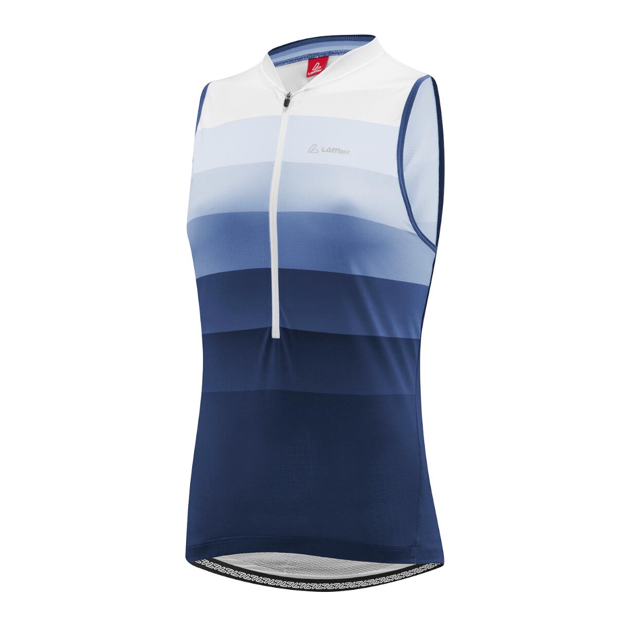 LOEFFLER Maglia da ciclismo senza maniche da donna HZ Rainbow - Blu