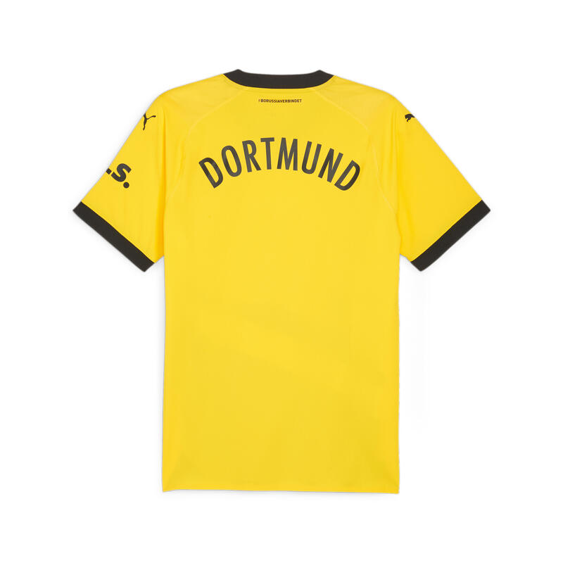 Borussia Dortmund 23/24 Authentic thuisshirt voor heren PUMA Cyber Yellow Black