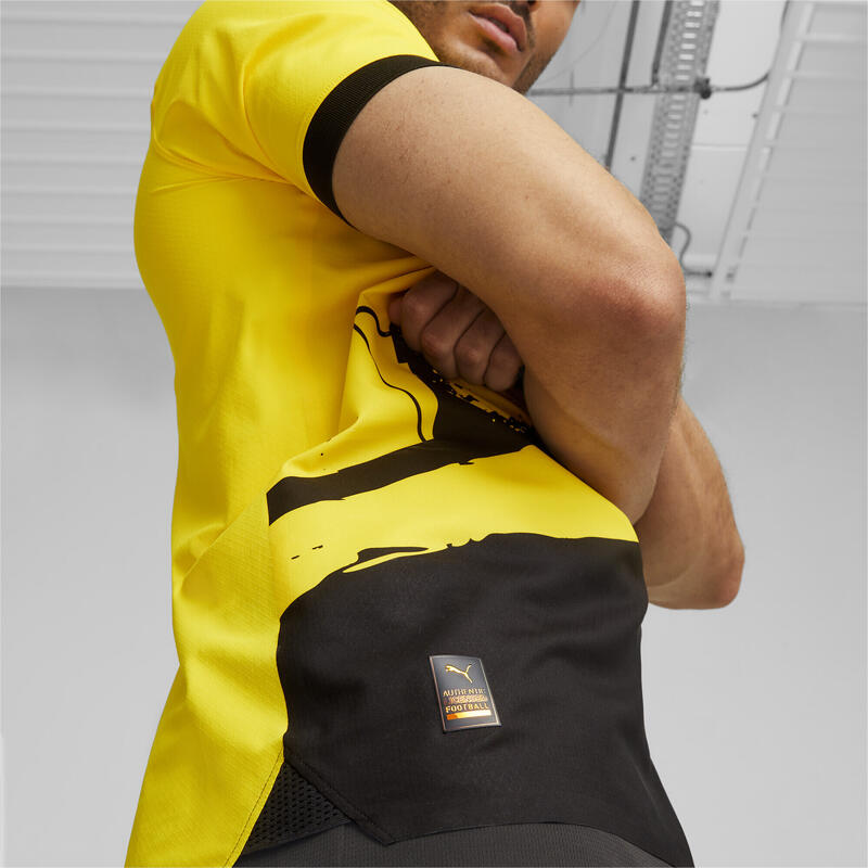 Borussia Dortmund 23/24 Authentic thuisshirt voor heren PUMA Cyber Yellow Black