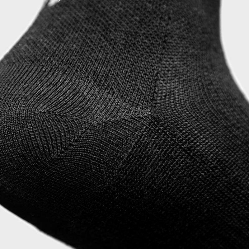 Chaussettes vélo en laine mérinos Cyclisme Homme et Femme SRX Grappa Noir