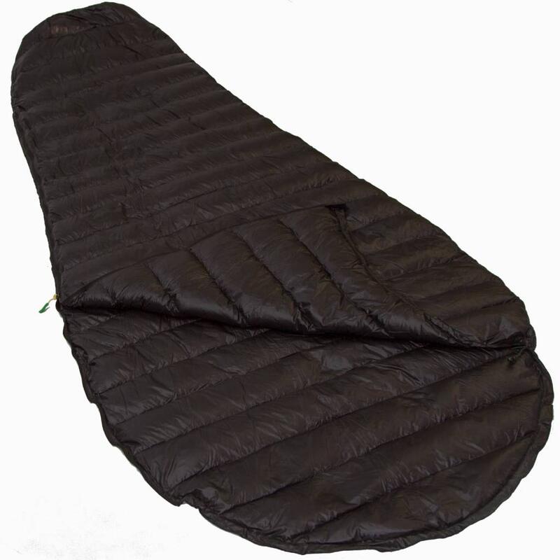 Múmia ultra-compacta - Saco-cama com manta de penas - Nylon - 430 gr - +8°C