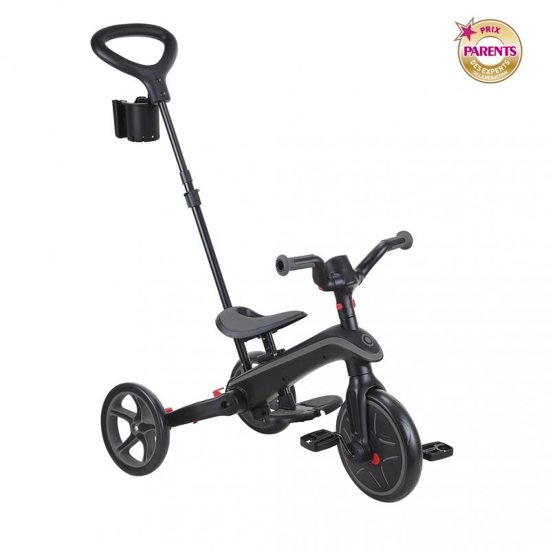 Tricycle EXPLORER 4-en-1 Évolutif & Pliable Gris