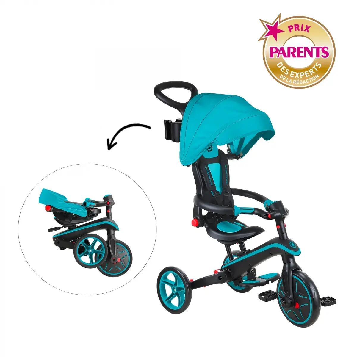 Dreirad EXPLORER 4-in-1, mitwachsend & faltbar – Entenblau 3/7