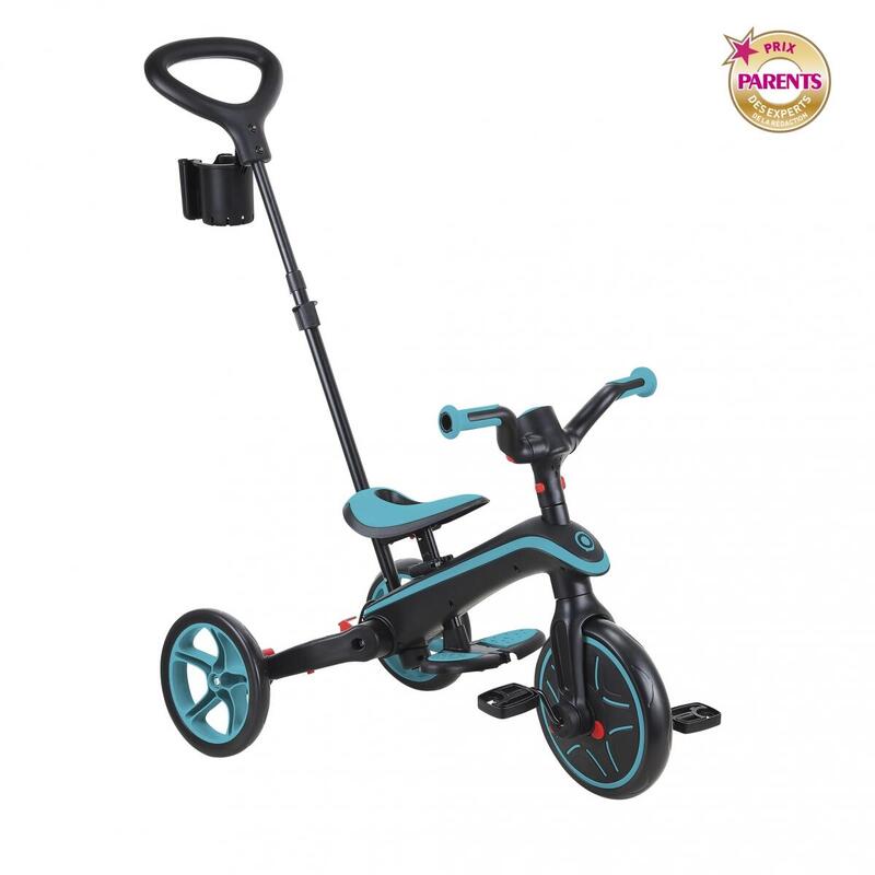 Tricycle EXPLORER 4-en-1 Évolutif & Pliable Bleu Canard