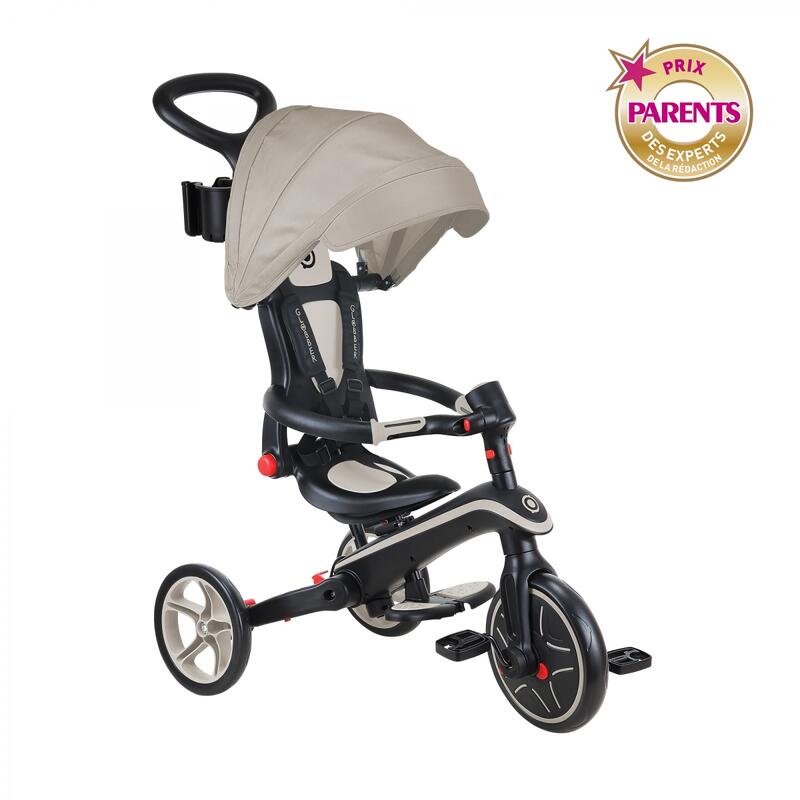 Tricycle EXPLORER 4-en-1 Évolutif & Pliable Taupe