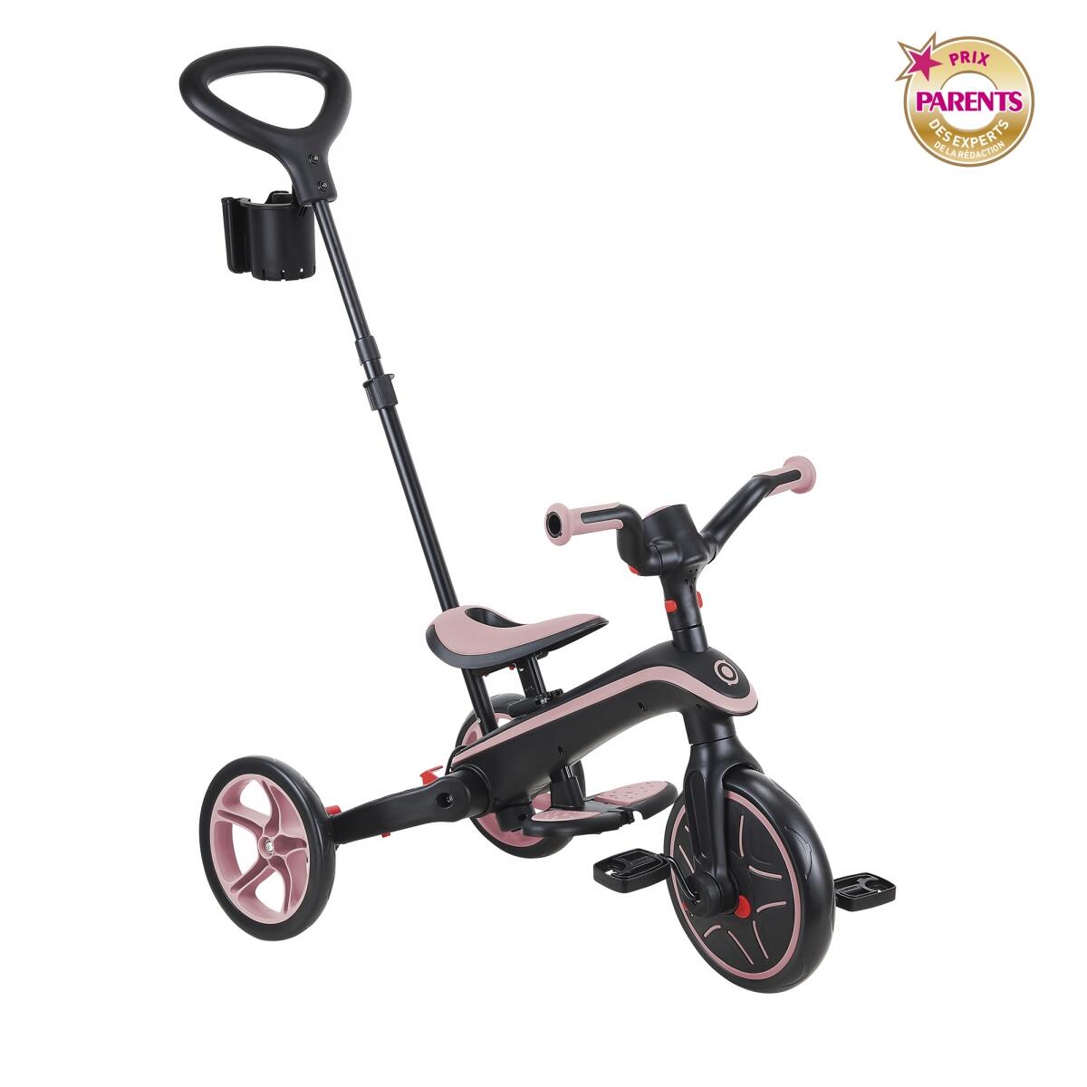 Tricycle EXPLORER 4-en-1 Évolutif et Pliable - Rose pastel 4/7