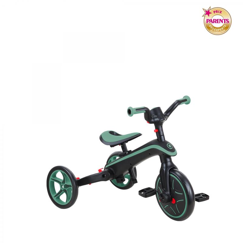 Tricycle EXPLORER 4-en-1 Évolutif & Pliable - Vert Olive