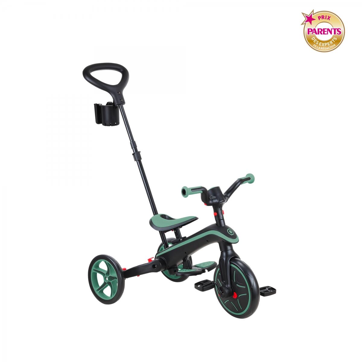 Globber Foldable Explorer Trike  4 in 1 - with Parent Handle - Olive 4/5