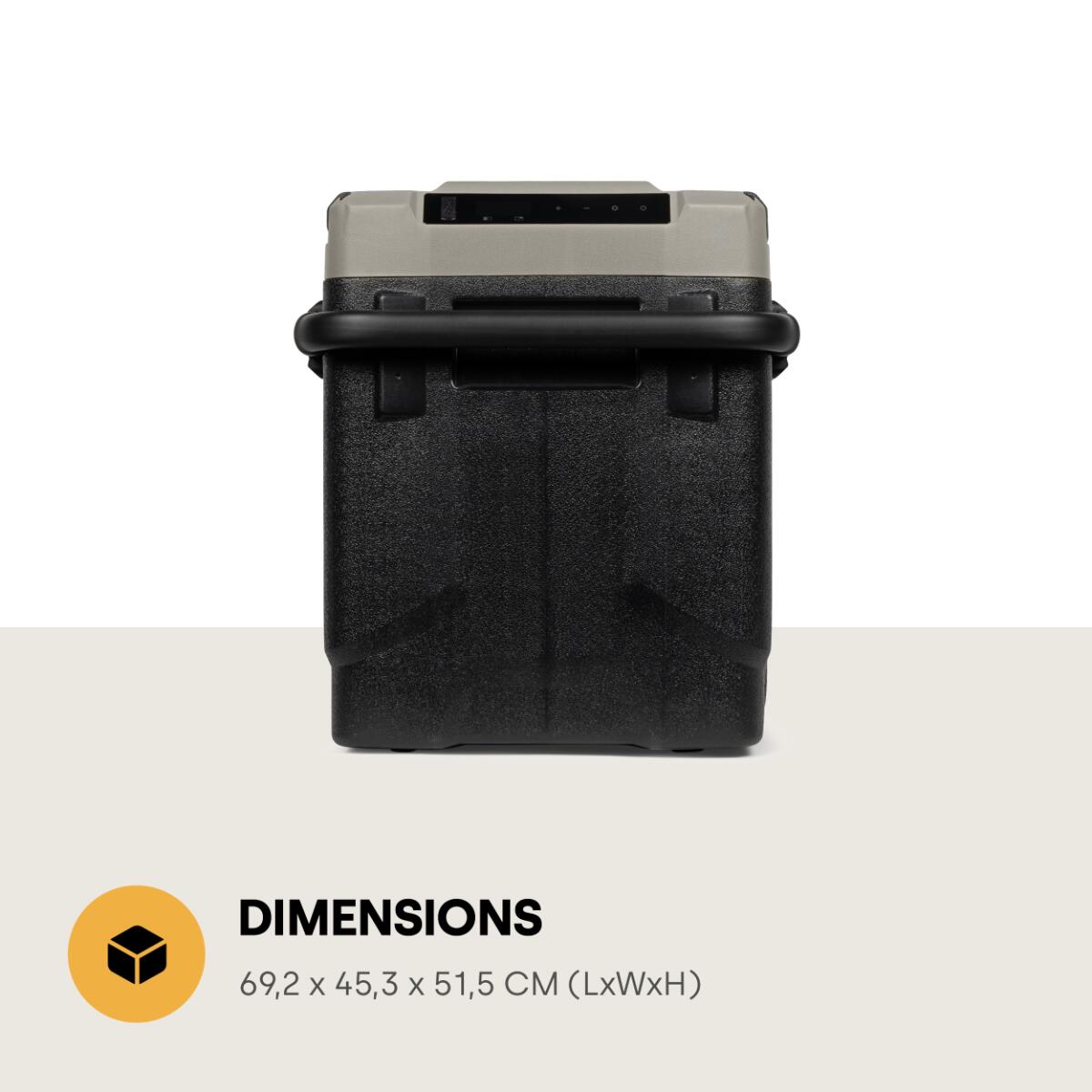 Steamy Dual Zone 61 Roller, Nevera Portátil Eléctrica con Ruedas, 49L 6/7