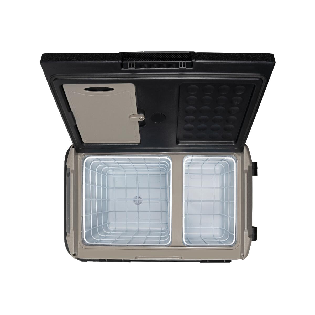 Steamy Dual Zone 61 Roller, Nevera Portátil Eléctrica con Ruedas, 49L 7/7