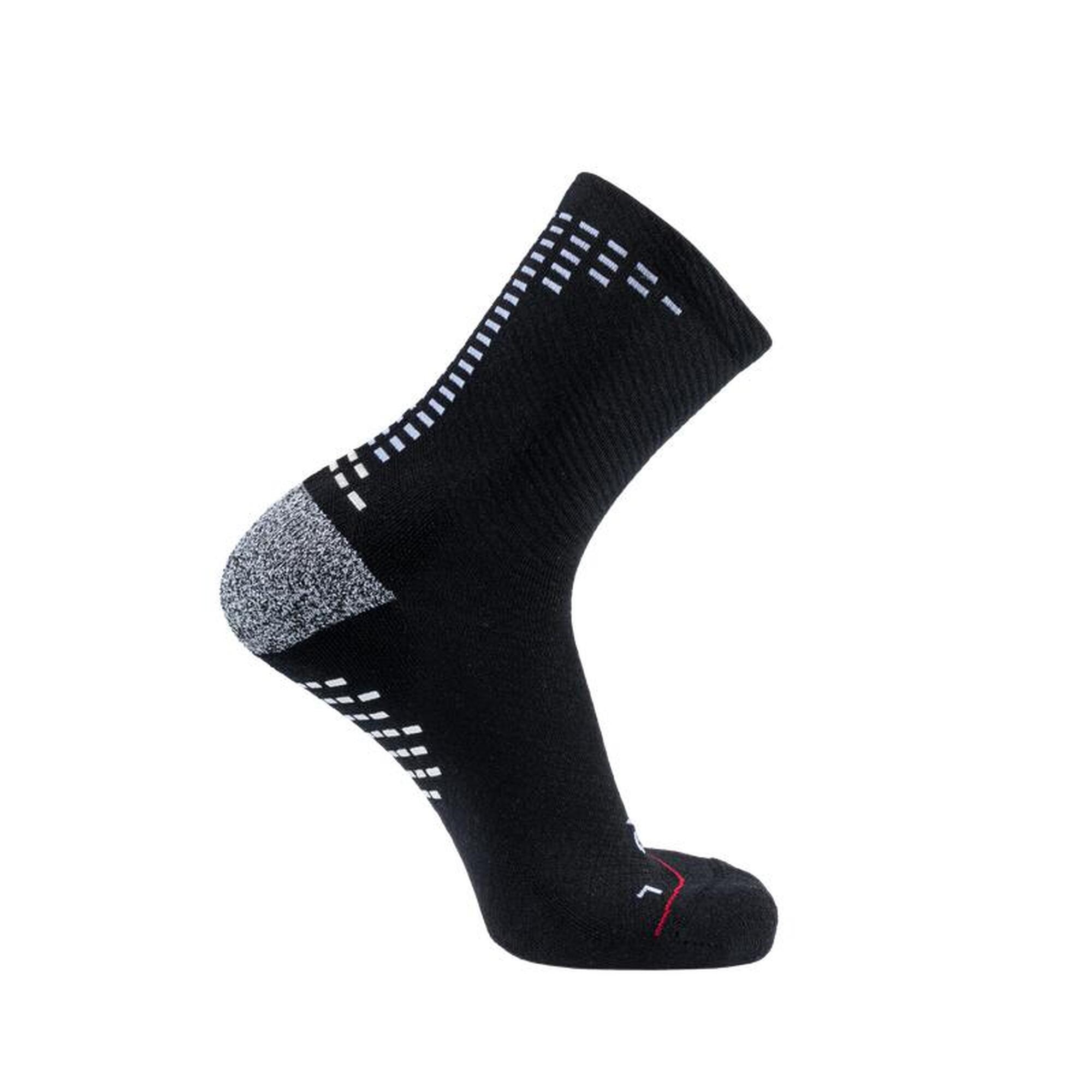 RØFF SOCKS® Ultrasoft Organic Grip Sock - maat 39-41, ZWART - Sportsokken