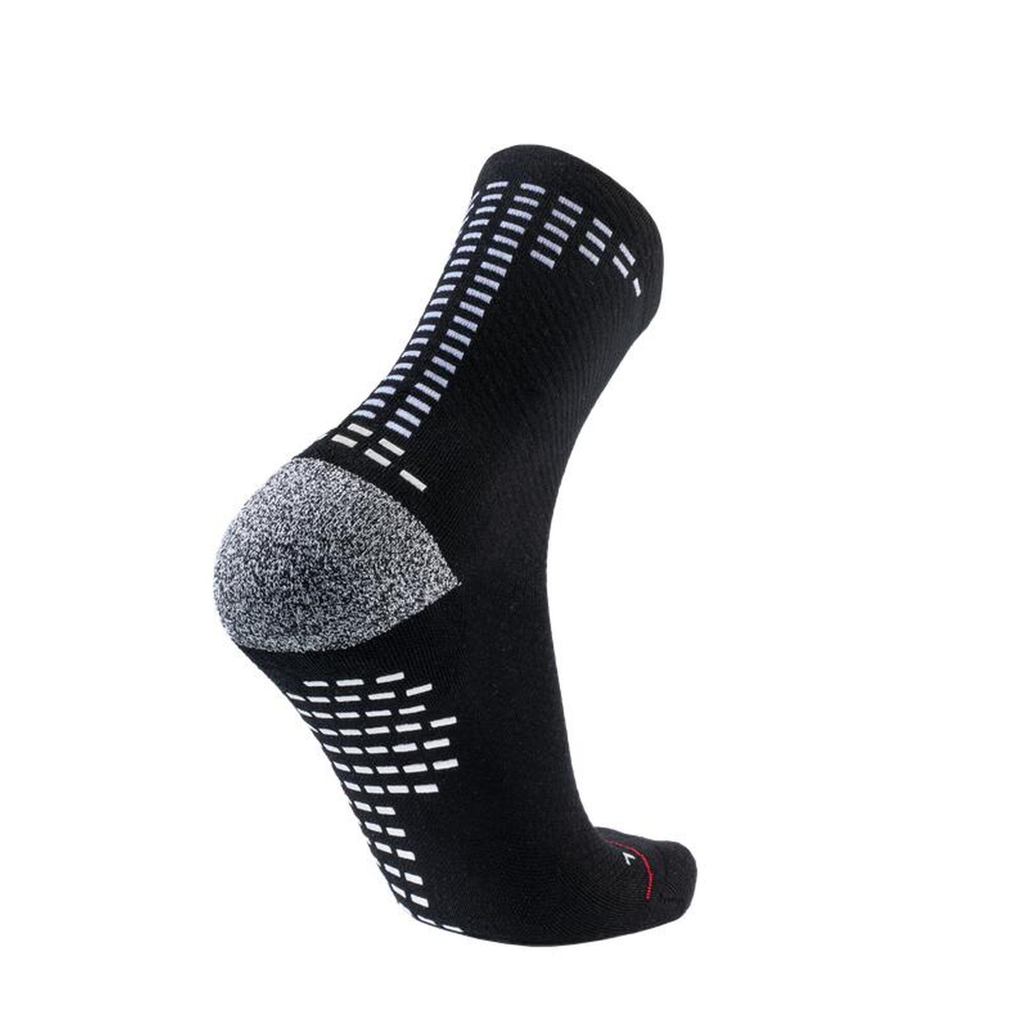RØFF SOCKS® Ultrasoft Organic Grip Sock - maat 42/43, ZWART - Sportsokken
