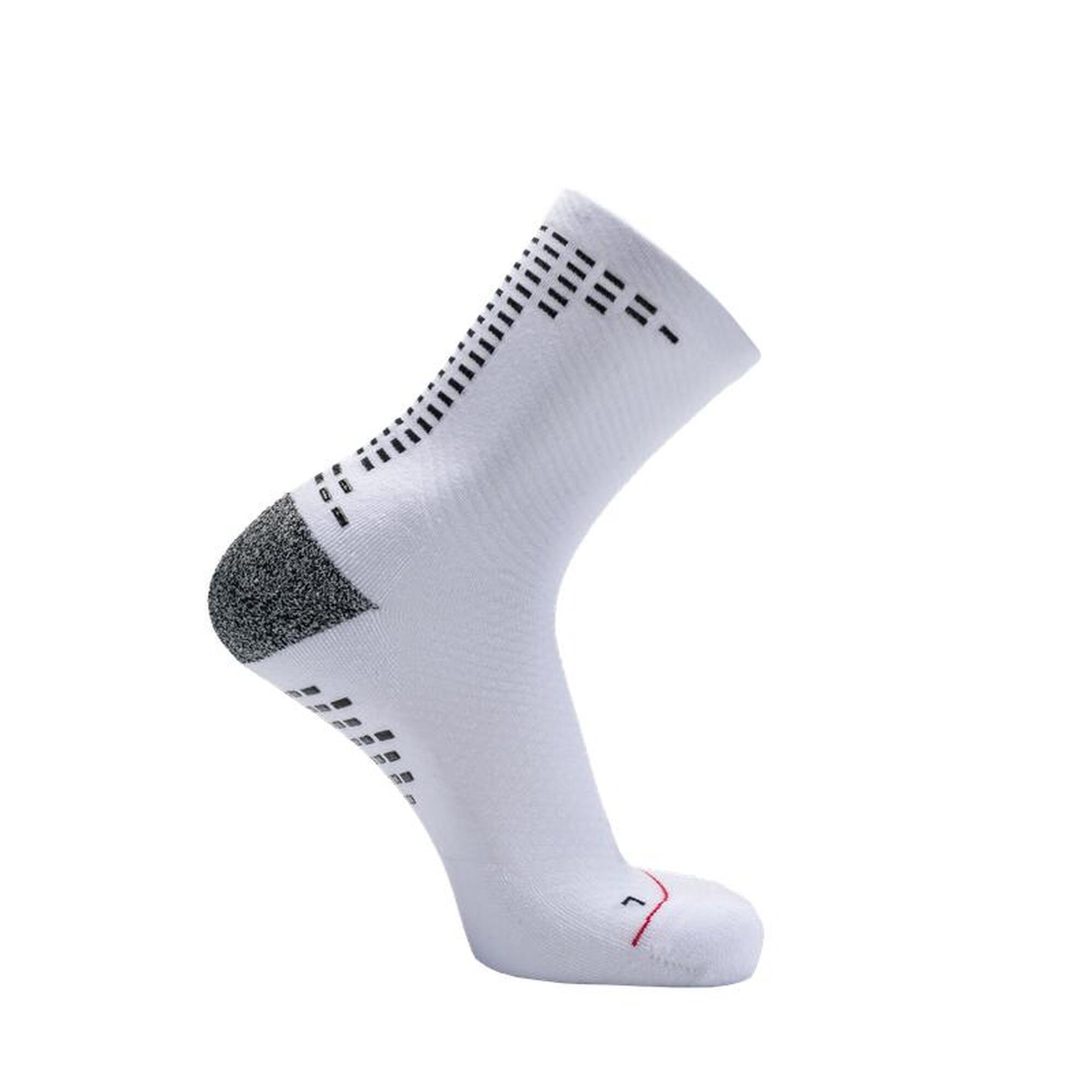 RØFF SOCKS® Ultrasoft Organic Grip Sock - maat 46-48, WIT - Sportsokken