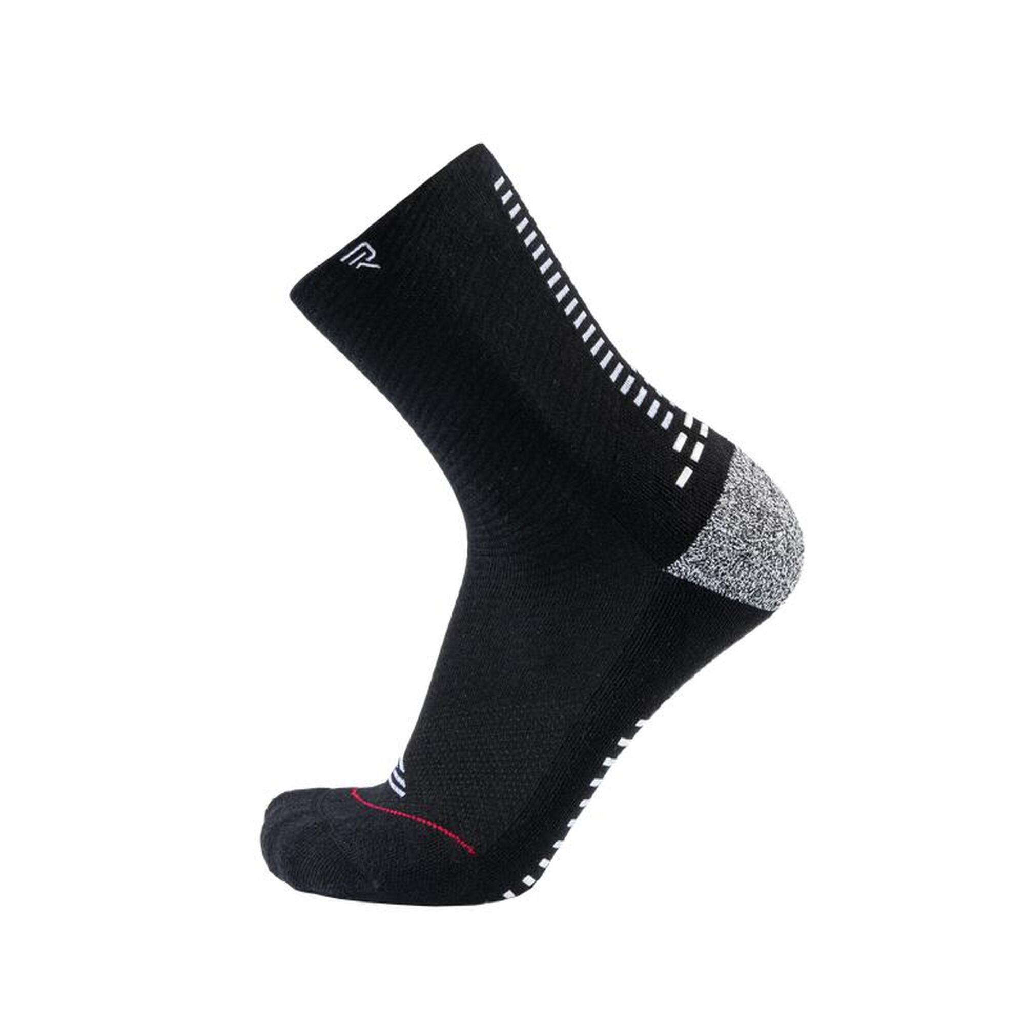 RØFF SOCKS® Ultrasoft Organic Grip Sock - maat 44/45, ZWART - Sportsokken