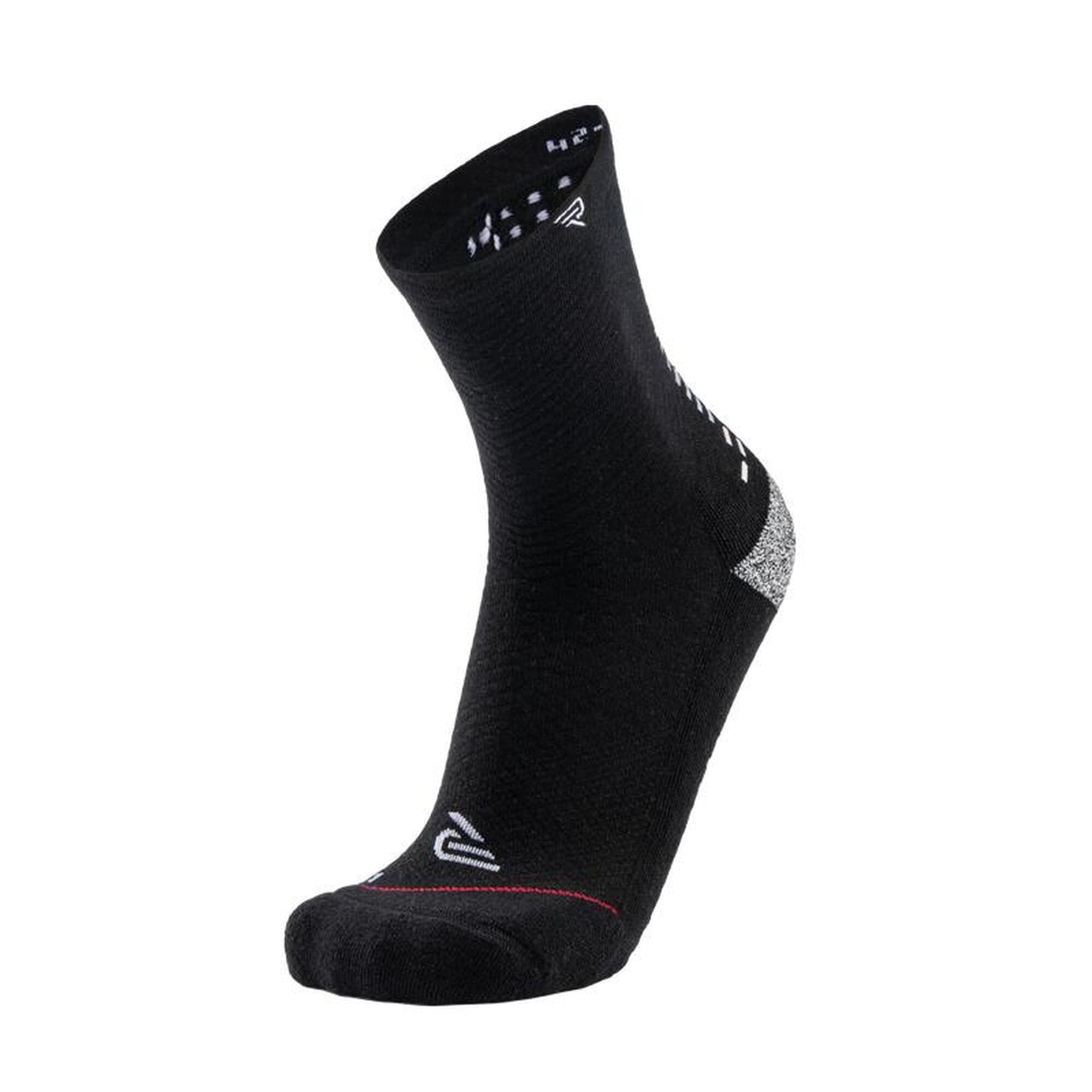 RØFF SOCKS® Ultrasoft Organic Grip Sock - maat 44/45, ZWART - Sportsokken