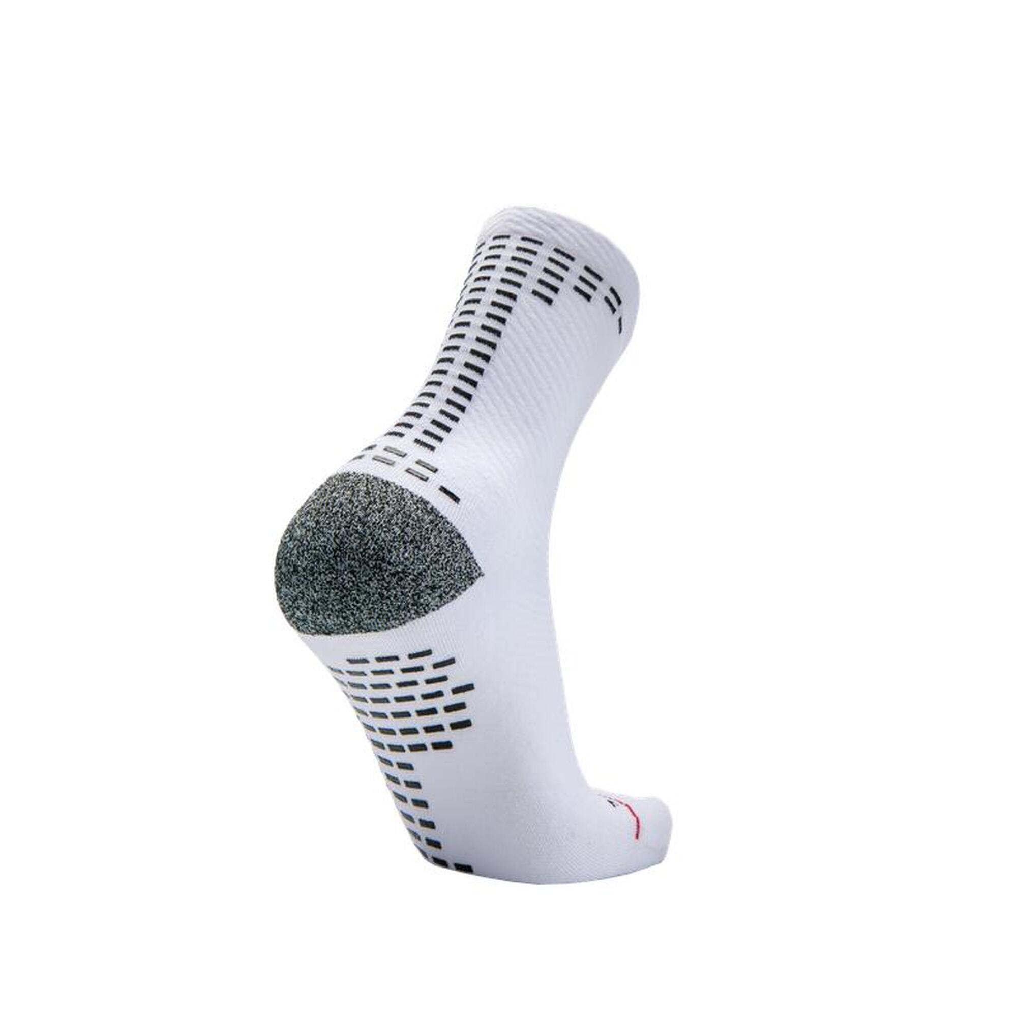 RØFF SOCKS® Ultrasoft Organic Grip Sock - maat 42/43, WIT - Sportsokken