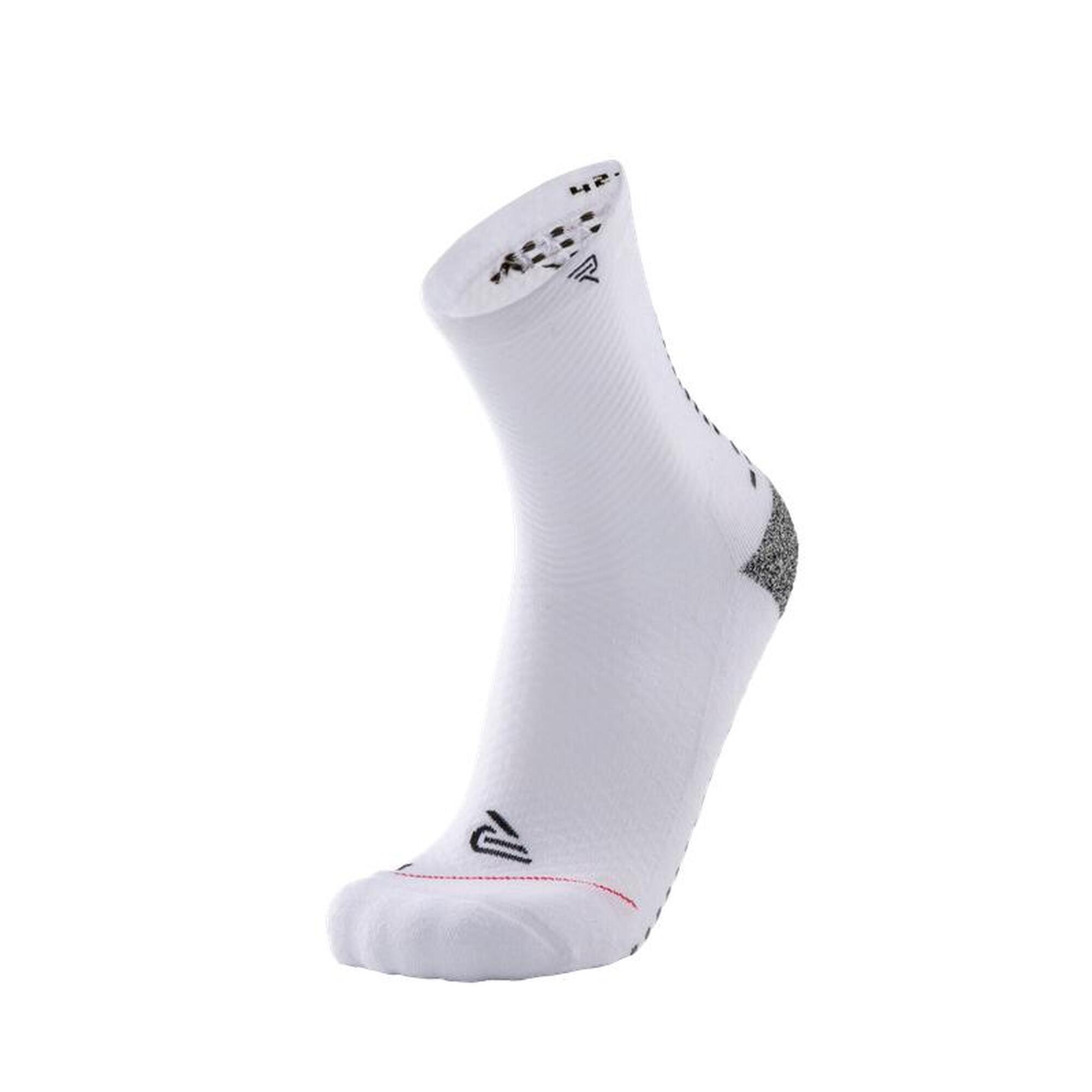 RØFF SOCKS® Ultrasoft Organic Grip Sock - maat 46-48, WIT - Sportsokken