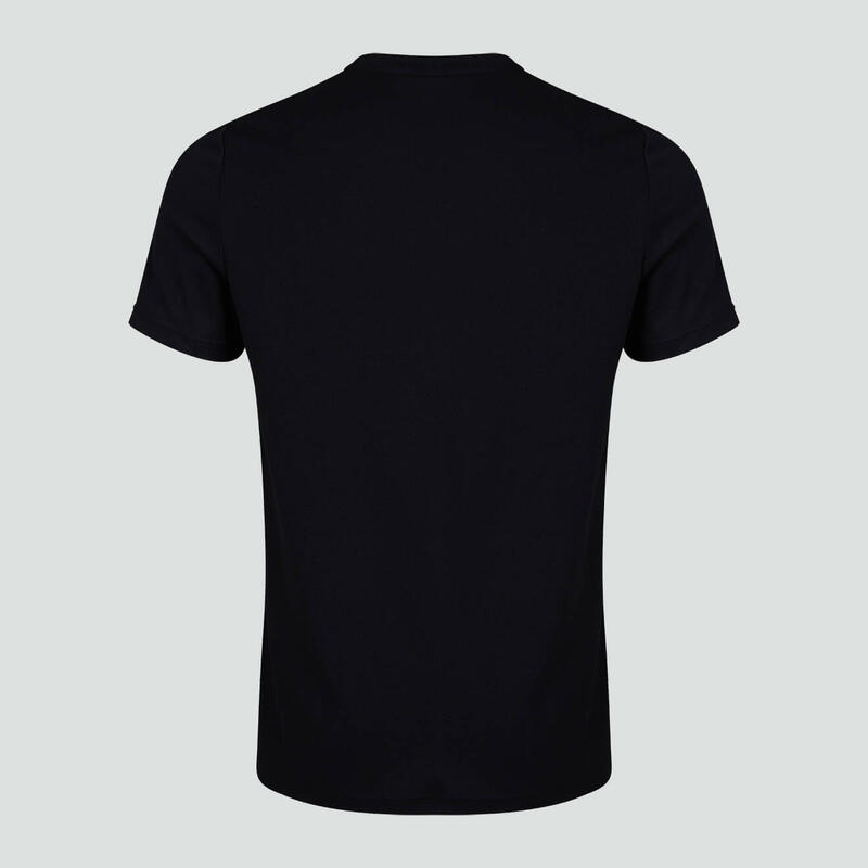 Rugby Sport T-Shirt - Heren Volwassenen Zwart